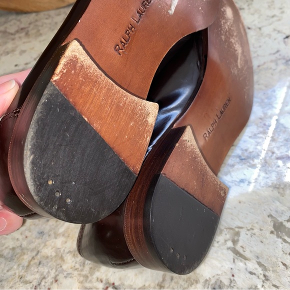 Ralph Lauren Brown Leather Loafers - Picture 14 of 16